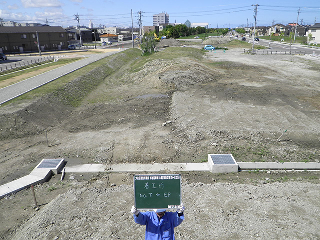 大友区画整理事業　木越福増線（山側）築造工事（交－８工区）