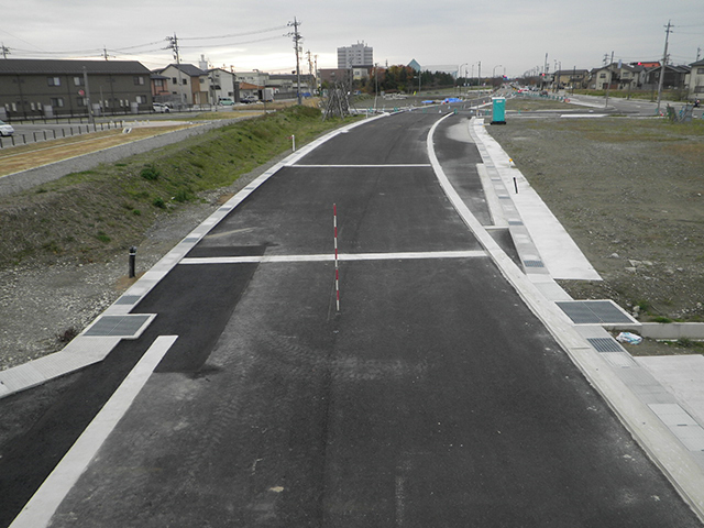 大友区画整理事業　木越福増線（山側）築造工事（交－８工区）