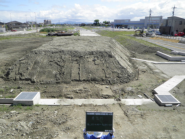 大友区画整理事業　木越福増線（山側）築造工事（交－８工区）