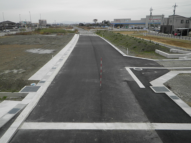 大友区画整理事業　木越福増線（山側）築造工事（交－８工区）