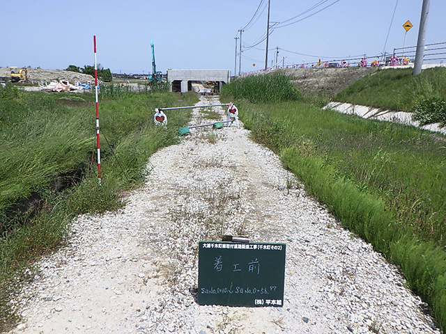 大浦千木町線取付道路築造工事（千木町その２）